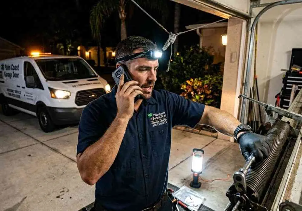 Garage Door Repair Ormond Beach FL 11 24/7 emergency garage door service call in Palm Coast FL