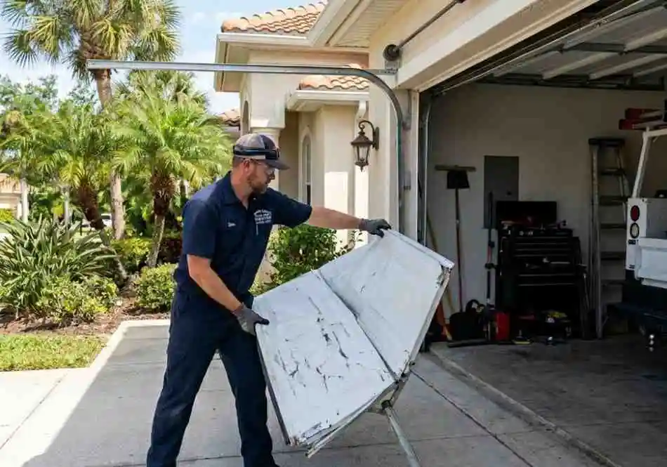 Garage door panel removal service in Palm Coast FL